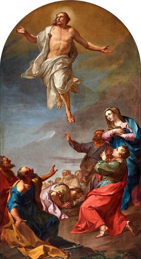 3-Ascensione - olio su tela - Sante Cattaneo - XVIII secolo - Orzinuovi (Bs) Santuario della Beata Vergine di Caravaggio